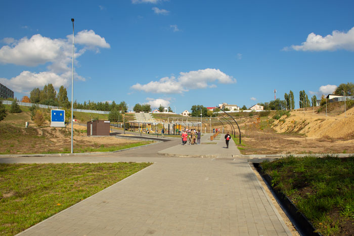 Парк Горки в городе Лиски