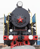 Памятник-паровоз в Лисках
