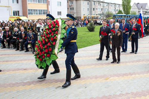 Открытие Cтелы «Лиски - населенный пункт воинской доблести»