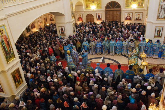 Великое освящение собора Владимирской иконы Божией Матери в Лисках