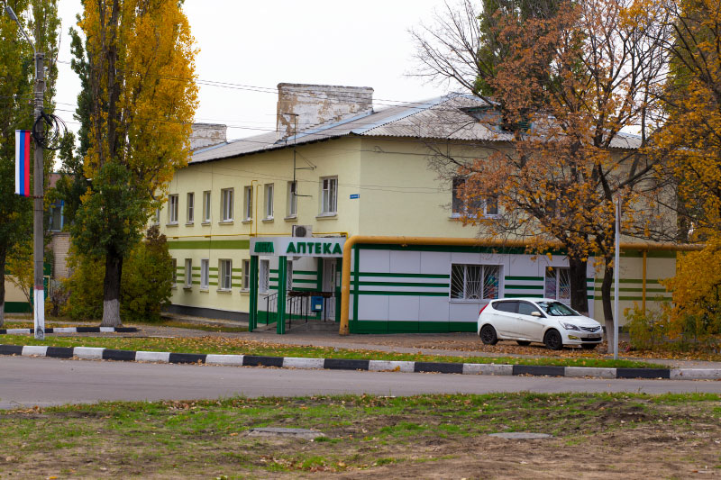 Капитальный ремонт в Лисках по Лысенко 1 - вид с проезжей части