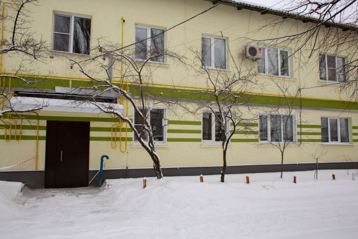 Зимний вид дома с капремонтом в Лисках