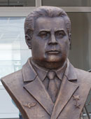 В Лисках открыли бюст Герою Социалистического труда А. Лысенко. 