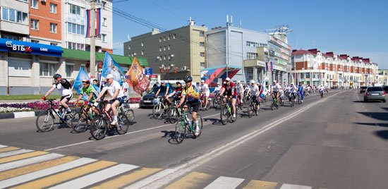 Велопробег лискинских железнодорожников 2016